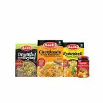 Aachi Chettinadu Biryani Masala Paste 167gms + Hyderabadi Biryani Masala Paste 177gms + Dindigul Biriyani Kit 365gms + Mixed Fruit Jam 100gms