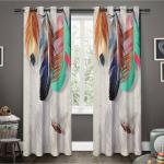The Lugai Fashion 3d Printed Curtain for Room darkning (7 FT).(pack of 1)