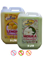 Dusty Might- Floor Cleaner Disinfectant Phenyl Liquid Surface Cleaner - 5LTR+5LTR (Lemon+Mogra)
