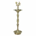 Kalarambh Brass Standing Peacock Divi For Home Handicraft Art -1 x 0.2 x 1.4 Inch (L x W x H)