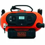 Black Decker Autocut Off Rubber Cordless Tyre Inflator with Digital Guage