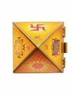 Shubhanjali store Wooden Pyramid Wish Cash Box