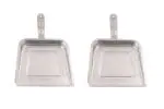 Stainless Steel Long Lasting Durable Dust Pan with Long Handleand , Best Tasla Supadi for Home Cleaning, MultiColour (Pack of 2)