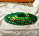 AADIS Craft Mehndi Platter Mehndi Ceremony Decor Mehndi Plate for Wedding Handicraft Resin Art Reusable-c1