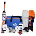 CW Scoremaster Junior Kashmir Willow Bat Size 6 Full Cricket Set Boys Age 12-13 Year