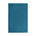 TRIDENT Teal 100% Cotton Checkered Bathroom 2 Piece Bath Mat