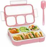 OITREX Plastic Lunch Boxes for Adults - Tiffin Box Lunch Box for Kids Childrens with Fork - Durable Perfect Size fo