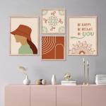 Vasl Paper Multicolor Aesthetic Wall Decor Paintings - 10.5 X 13.5 Inch (Pack Of 4)