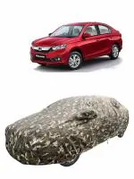 DTC Recaro Car Body Cover Compatible with Honda Amaze (2018-2021) with Mirror Pocket (Spyro Military/Waterproof)