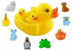 GrestChu Chu Sound Duck Family And 8 Pieces Chu Chu Animal Toy Set