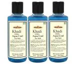 Khadi Herbal Aqua Cool Face Wash for All Skin Types Face Wash For Men 210 ml -Pack of 3