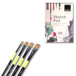 KAMAL Durable Angular Brush and Sketch Pad