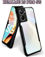 XOVO Back Cover for Realme 10 Pro 5G (Transparent, Pack of 1)