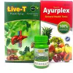 Herbshd Ayurplex tonic & Live-T Panak Syrup 450 ml & Ever Health 50Capsule For Health Care (combo pack)