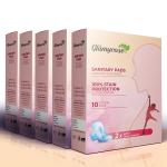 Glamycose Cottony And Ultra Soft Santary Pads ( L-Size 50 pieces) ( ( Pack Of - 5) | Anti Bacterial | Rash Free | High Absorbency| Toxin - Free | Organic Cotton Pads | Dermatologically Tested Sanitary Pads For Women Or Girl | 10 Pad (Pack - Of - 5).