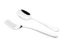 Parage Tidy Stainless Steel Table Spoon & Fork 18.5 cm with Round Edges, Set of 12