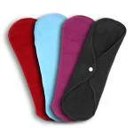 CareDone Reusable and Washable Cotton Menstrual cloth pad (Extra Large,Pack of 4)
