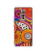Casotec Rangoli Paisley Art Design Printed Silicon Soft TPU Back Case Cover Tecno Phantom X 4G