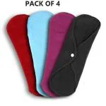 Reusable Cloth Period Pads Washable Napkin for Heavy Flow Sanitary Pads Set with Wings for Women