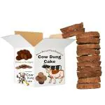 RITUALISTIC Deveshwari Panchagavya Pure Organic Holy Desi Kande/Upale Perfect for Hawan, Pujan, Traditional Devotions | Moisture Free Cow Dung Dried in Sunlight (3 Inches, Pack of 12)