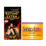 Herbshd RXTIME EXTRA 30 Tablet & Sensa Forte 10Capsule For Increase Energy
