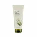 The Face Shop HERB DAY 365 Foaming Cleanser - Aloe & Greentea, Face wash that hydrates skin & maintains PH Level