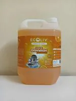 ECOLIV PROFESSINAL LIQUID DISHWASH 5 LITRE| 93% NATURAL DISHWASH LIQUID| PREVENTS SKIN IRRITATION