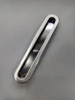 Aranze 4 inch (96mm) Concealed Sliding Handle For Wardrobe And Drawer (Finish : Stainless Steel, Material : Zinc) - 1 pcs