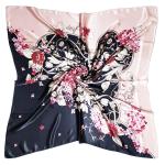 Palay Women Pink Square Scarfs Satin Hair Scarves Wraps Headscarf