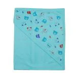 Mini Love Soft 100% Cotton Hooded Wrapper Cum Towel, Blanket for New Born Baby (0-3 Year), Baby Rumal, 75cmx75cm (PACK OF 1)