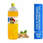 SARITA'S KITCHEN 500mL Cold Pressed Groundnut/Peanut Oil (Virgin, Chekku/Ghani)| Natural | Chemical Free