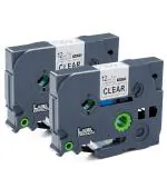 HAIDERY HARDWARE AUTM Label Orison Multicolor Tze-131 Tz-131 Compatible with Brother P Touch Label Tape Tz2 131 Standard Laminated PT-D210 PT-H100 PT-18800 (0.47 x 26.2 ft) ( 12mmx 8m) (Pack of 2)