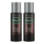 Brut Musk Deodorant Masculine Long-Lasting Body Spray For Men, 200 ml Each (Pack Of 2)