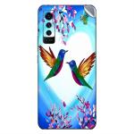 GADGETSWRAP Printed Vinyl Skin Sticker for Vivo X50 - Hummingbird Lovers