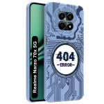 Fashionury Shockproof Glossy Soft TPU Back Cover Case for realme NARZO 70x 5G | 360 Degree Protection | Protective Design | Designer Back Cover Case for realme NARZO 70x 5G -MB684