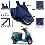 Kedit Yamaha Alpha Motorcycle Bike Scooty Cover Navy Blue Colour Water Resistant - UV Protection & Dust Proof Imported Fabric Quality,Sun Protection,Weather Bike - Scooty Two Wheeler Body CoverYamaha Alpha