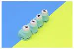 Lakeer DIY Craft Paper Punch Machine Puncher Hole Set of 4 for Art and Craft Project Scrapbooking Work Assorted Shapes/Kids Birthday Return Gift- Small (Random Color)