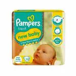 Pampers Active Baby Tape Style Baby Diapers, New Born/Extra Small (NB/XS) Size, 72 Count, Adjustable Fit with 5 star skin protection, Up to 5kg Diapers