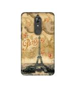 Casotec Vintage Paris Tower Design Printed Silicon Soft TPU Back Case Cover for Micromax Canvas Infinity