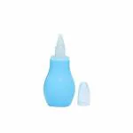 Safe-o-kid Silicone Baby Nasal Aspirator Vacuum Sucker Instant Relief From Blocked Nose, Blue Pack of 1