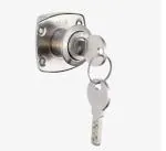 M.H. Super Wardrobe Lock with Dimple Key, 20mm x 25mm, Over 1 Million Combinations, Silver