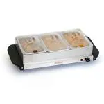 Clearline Stainless Steel 3 Pan Food Warmer And Buffet Server, Silver FWBS01