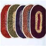 Otiva Cotton Floor Mat (Multicolor, Medium, Pack of 5)