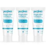 Perfora Dream Whitening Toothpaste - 75 gms (Pack of 3) , Instant Teeth Whitening for Kids & Adults , Made Safe Certified SLS Free & No Artificial Sweeteners , Vegan Friendly Gel - Fresh Mint (Flavor)