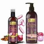 VIMLA ORGANICS Onion Hair Oil(100ml) and Onion Shampoo (200ml) with Vitamin B5 for Hair Growth and Hair Fall Control