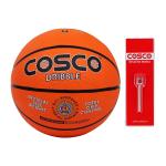 Cosco Orange Nylon, Rubber Dribble Basket Ball - 7