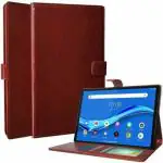 Mcase Artificial Leather, Silicon Brown Flip Cover For Samsung Galaxy Tab A 7 Inch Sm - T280, Sm - T285