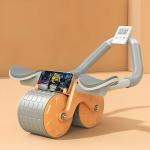 TLISMI Ab Roller Set with Handle and Silent Knee Pad Mat Premium Automatic Rebound Exercise Elbow Support Wheel with Phone Holder for Core Strength Training Home Workout Gym Equipment for Men & Women