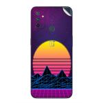 GADGETSWRAP Printed Vinyl Skin Sticker for OnePlus Nord N100 - Retrowave Ap