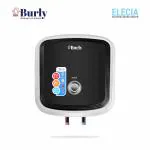 BHABURLY ELECIA 10 Litre 8 Bar German Powder Coated Technology Plastic, Pre Coated Glassline 5 Star Rated Storage Water Heater (White & Black)